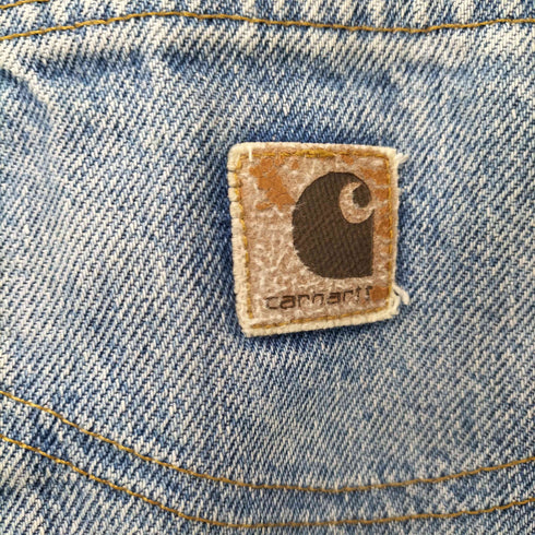 カーハート Carhartt ワッペン ジップフライ ワイド デニムパンツ バギー メンズ