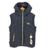 スーパードライ Superdry 極度乾燥(しなさい) Premium Black Label 裏地フリース 中綿 フーデット ベスト メンズ import:L