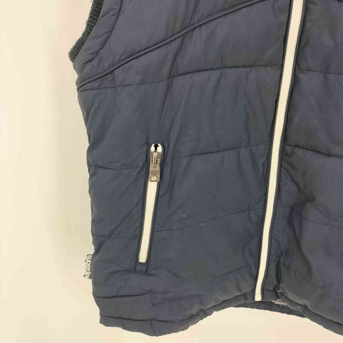 スーパードライ Superdry 極度乾燥(しなさい) Premium Black Label 裏地フリース 中綿 フーデット ベスト メンズ import:L