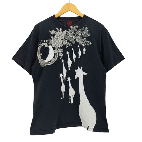 ドロボウニッキ 泥棒日記 アニマルプリント S/S クルーネック Tシャツ メンズ 大