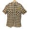 アヴィレックス AVIREX チェーンステッチ オンブレ チェック S/S シャツ メンズ import:XL