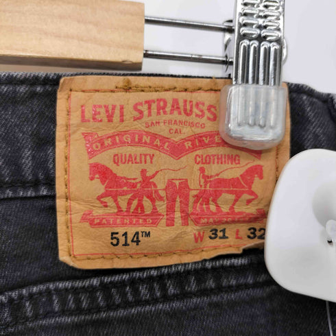 リーバイス Levis 514 ジッパーフライ ブラック デニムパンツ メンズ W31 L32