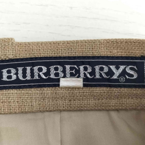バーバリーズ BURBERRYS リネンタックスカート レディース