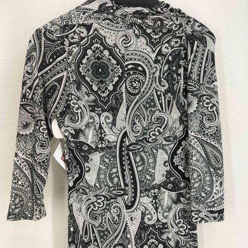 EGERIE PARIS ペイズリー柄 七分袖ワンピース レディース