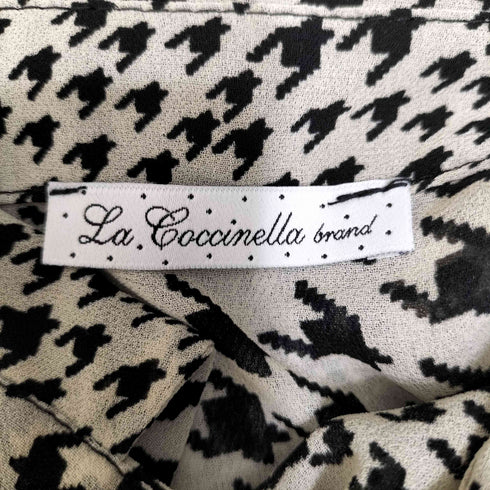 La Coccinella 千鳥格子柄 シャツワンピース レディース
