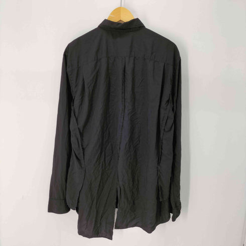 コムデギャルソンオムプリュス COMME des GARCONS HOMME PLUS 再構築 ドッキング ポリ縮絨 シャツ メンズ JPN:XL