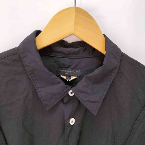 コムデギャルソンオムプリュス COMME des GARCONS HOMME PLUS 再構築 ドッキング ポリ縮絨 シャツ メンズ JPN:XL