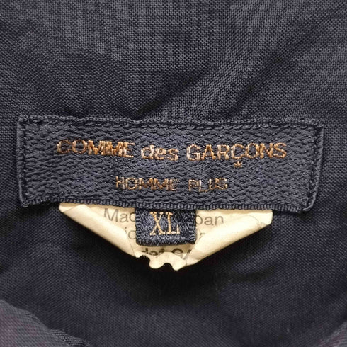 コムデギャルソンオムプリュス COMME des GARCONS HOMME PLUS 再構築 ドッキング ポリ縮絨 シャツ メンズ JPN:XL