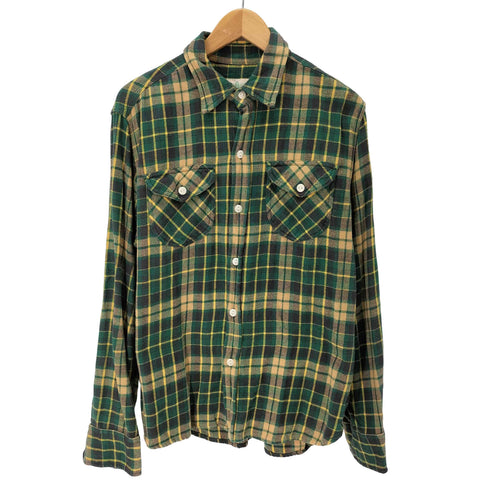 WYTHE コットン フランネル シャツ メンズ import:M