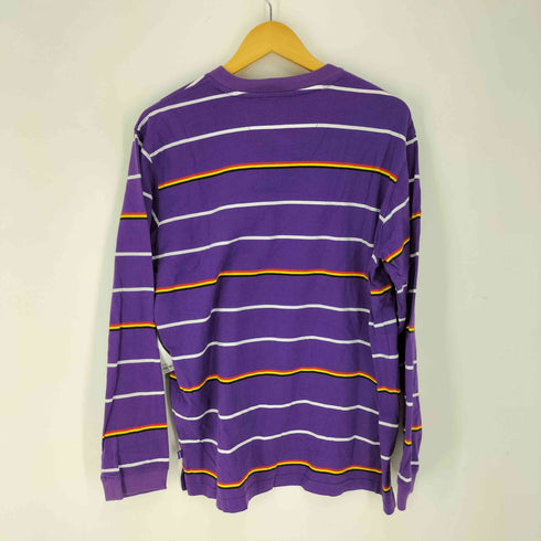 シュプリーム Supreme マルチボーダー L/S クルーネックTシャツ メンズ import:XL