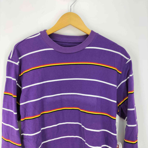 シュプリーム Supreme マルチボーダー L/S クルーネックTシャツ メンズ import:XL