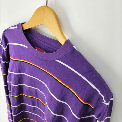シュプリーム Supreme マルチボーダー L/S クルーネックTシャツ メンズ import:XL
