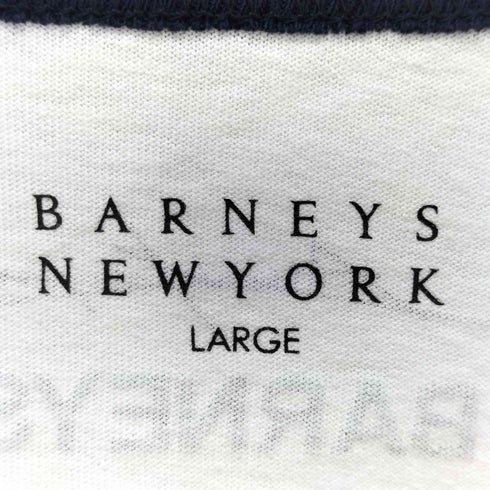バーニーズニューヨーク BARNEYS NEWYORK フォトプリント リンガーTシャツ メンズ import:L