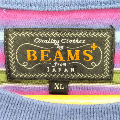 ビームスプラス BEAMS+ Pocket Tee Multi Stripe マルチボーダー Tシャツ メンズ JPN:XL