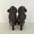 プラダ PRADA CAPRA ANTIC オープントゥ ベルト ヒールサンダル レディース 36.5