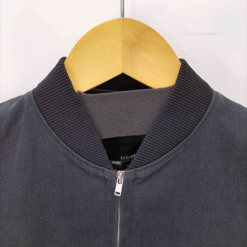 トリココムデギャルソン tricot COMME des GARCONS AD2000 異素材切替シャツ ジップアップ レディース JPN:M