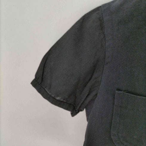 トリココムデギャルソン tricot COMME des GARCONS AD2000 異素材切替シャツ ジップアップ レディース JPN:M