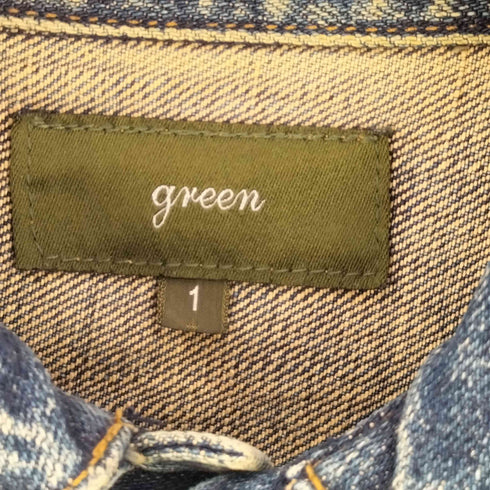 グリーン green 1st デニムジャケット レディース JPN:1