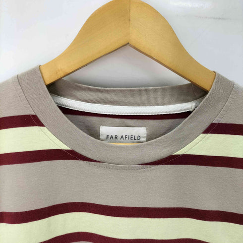 FAR AFIELD クルーネック ボーダー Tシャツ メンズ JPN:3