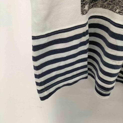 コムデギャルソンコムデギャルソン COMME des GARCONS COMME des GARCONS AD2007 ボーダー切替プリントカットソー コムコム レディース SS