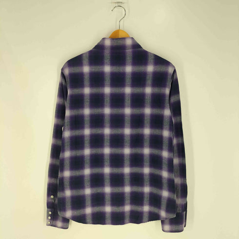 マーブルズ MARBLES シャドーチェック スナップボタン L/S レギュラーカラーシャツ メンズ JPN:L