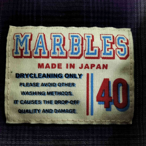 マーブルズ MARBLES シャドーチェック スナップボタン L/S レギュラーカラーシャツ メンズ JPN:L