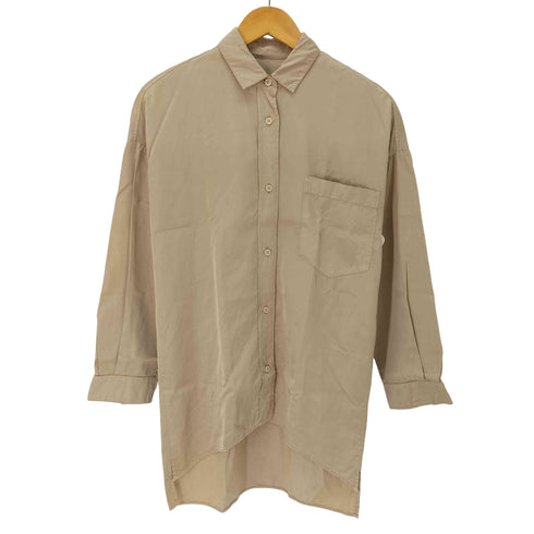 エムエムシックスメゾンマルタンマルジェラ MM6 Maison Martin Margiela ここのえ サテン ロングシャツ レディース FR:36