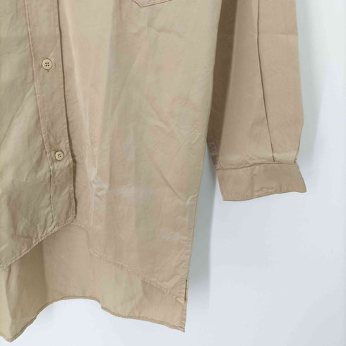 エムエムシックスメゾンマルタンマルジェラ MM6 Maison Martin Margiela ここのえ サテン ロングシャツ レディース FR:36