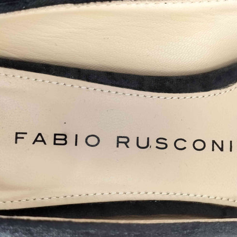 ファビオルスコーニ FABIO RUSCONI イタリア製 ポインテッドトゥ オーナメント パンプス レディース EUR:37