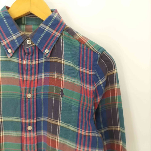 ポロラルフローレン POLO RALPH LAUREN チェック ボタンダウン ネルシャツ メンズ import:XS