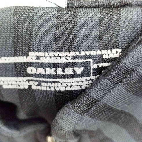 オークリー OAKLEY 00s Y2K ストライプ ジップアップ サイクリングシャツ メンズ import:XL