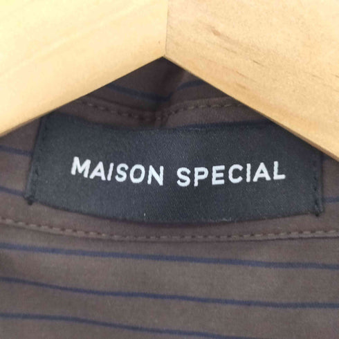 メゾンスペシャル MAISON SPECIAL 2026SS Striped Tie Shirt ストライプ ネクタイシャツ レディース FREE