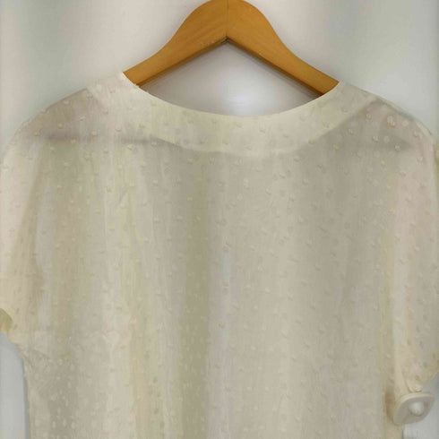 アクアスキュータム AQUASCUTUM ドットジャカードブラウス レディース US:8
