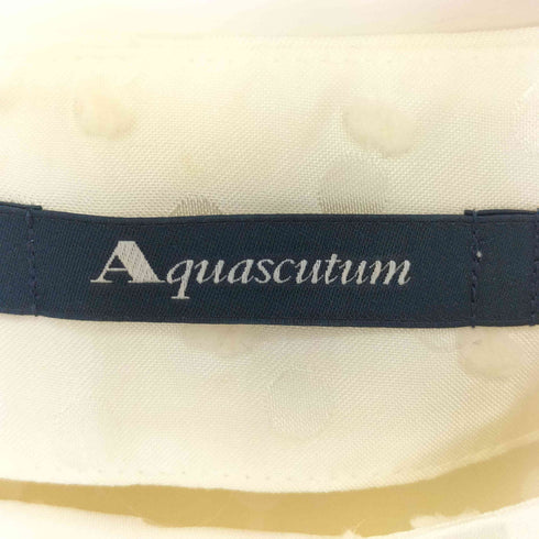 アクアスキュータム AQUASCUTUM ドットジャカードブラウス レディース US:8