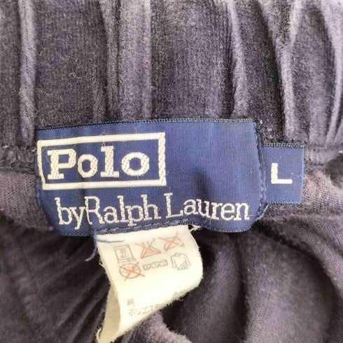 ポロバイラルフローレン Polo by RALPH LAUREN ポニー刺繍 ベロア イージーパンツ メンズ import:L