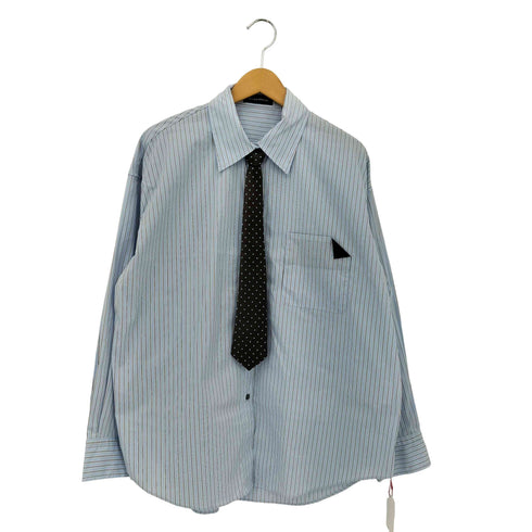 メゾンスペシャル MAISON SPECIAL 2026SS Striped Tie Shirt ストライプ ネクタイシャツ レディース FREE