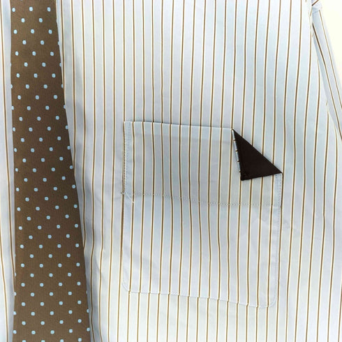 メゾンスペシャル MAISON SPECIAL 2026SS Striped Tie Shirt ストライプ ネクタイシャツ レディース FREE