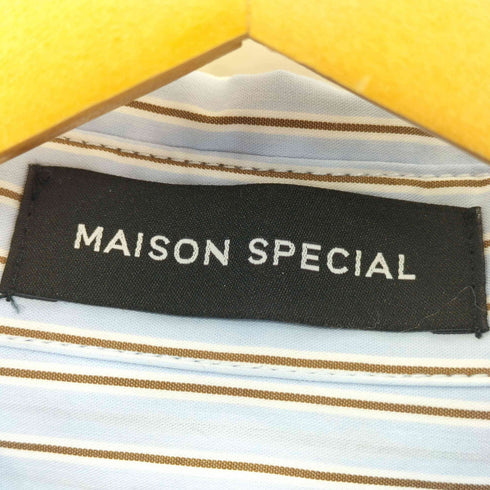 メゾンスペシャル MAISON SPECIAL 2026SS Striped Tie Shirt ストライプ ネクタイシャツ レディース FREE