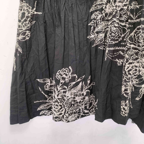 イッセイミヤケ ISSEY MIYAKE 銀タグ 花柄プリーツワンピース レディース JPN:M