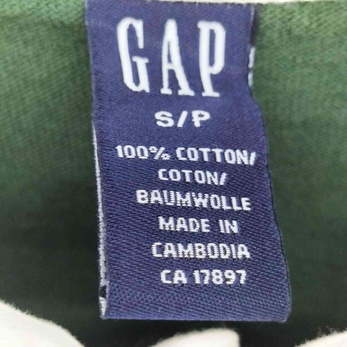 ギャップ Gap 00S 無地 ラガー L/S ポロ シャツ メンズ import:S