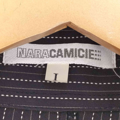 ナラカミーチェ NARACAMICIE ストライプ フリルブラウス レディース JPN:1