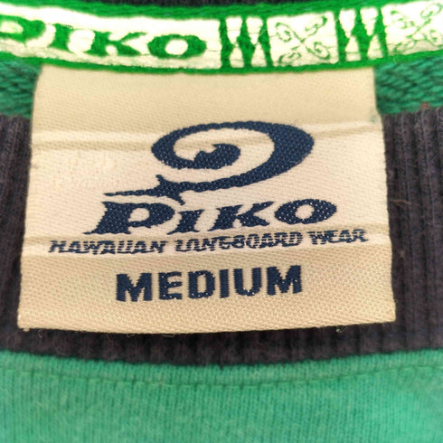ピコ PIKO 00S ロゴ アーム プリント ラグランスリーブ スウェット Y2K メンズ import:M