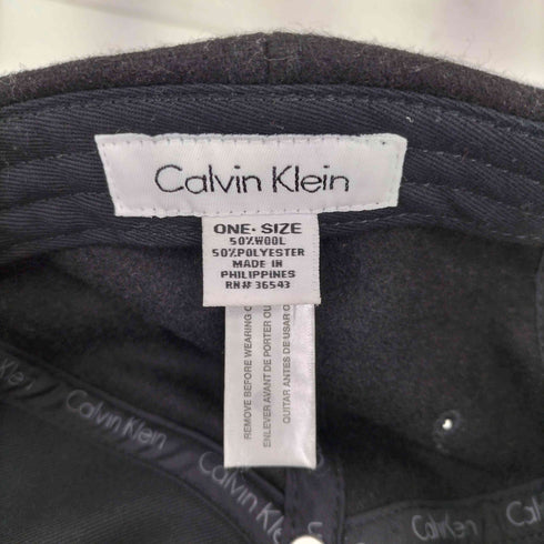 カルバンクライン CALVIN KLEIN フロントロゴ 6パネルキャップ メンズ