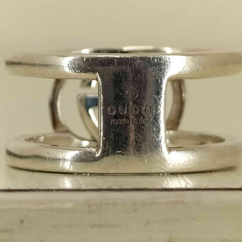 グッチ GUCCI インターロッキングG シルバーリング AG925 メンズ 12号