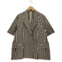 メゾンスペシャル MAISON SPECIAL Color Plaid Half Sleeve Jacket カラーチェック柄 ハーフスリーブジャケット レディース FREE