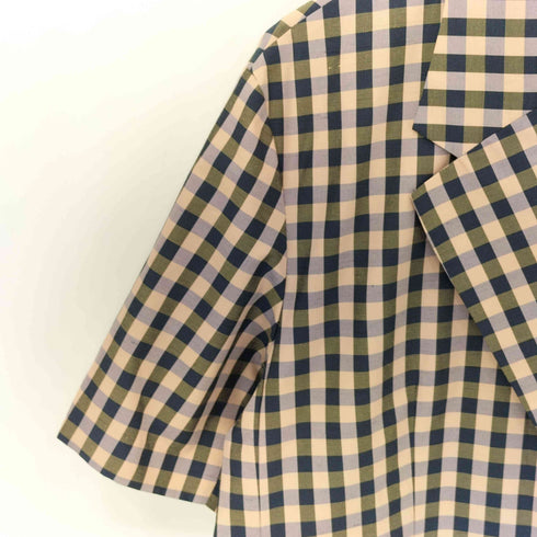 メゾンスペシャル MAISON SPECIAL Color Plaid Half Sleeve Jacket カラーチェック柄 ハーフスリーブジャケット レディース FREE