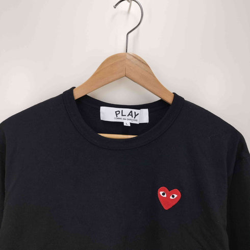 プレイコムデギャルソン PLAY COMME des GARCONS Long Sleeve T-Shirt With Red Emblem メンズ JPN:L