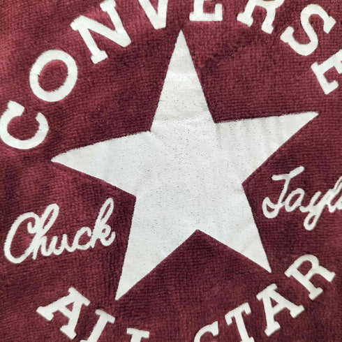 コンバース CONVERSE ロゴ プリント パイピング ベロア トラック ジャケット Y2K メンズ import:L