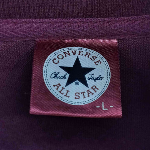 コンバース CONVERSE ロゴ プリント パイピング ベロア トラック ジャケット Y2K メンズ import:L