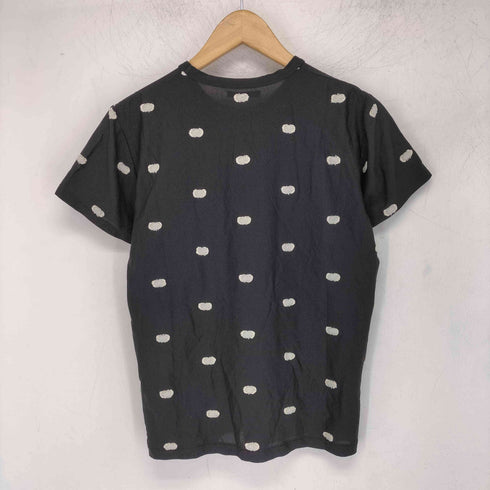 ワイズ Ys 総柄ナイロン混クルーネックTシャツ レディース